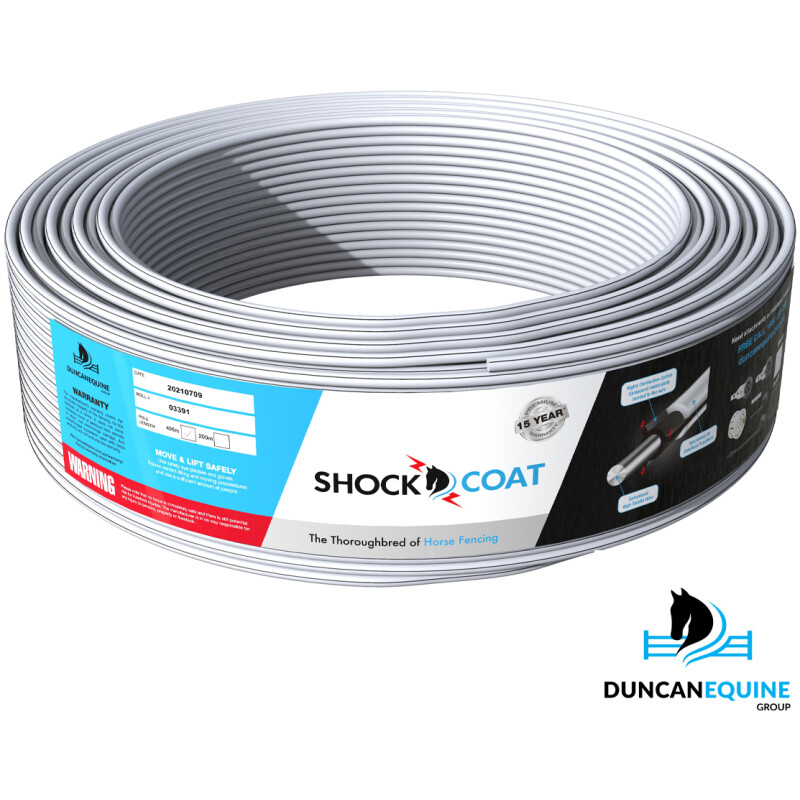 Coated wire electric fencing for horses by Duncan Equine