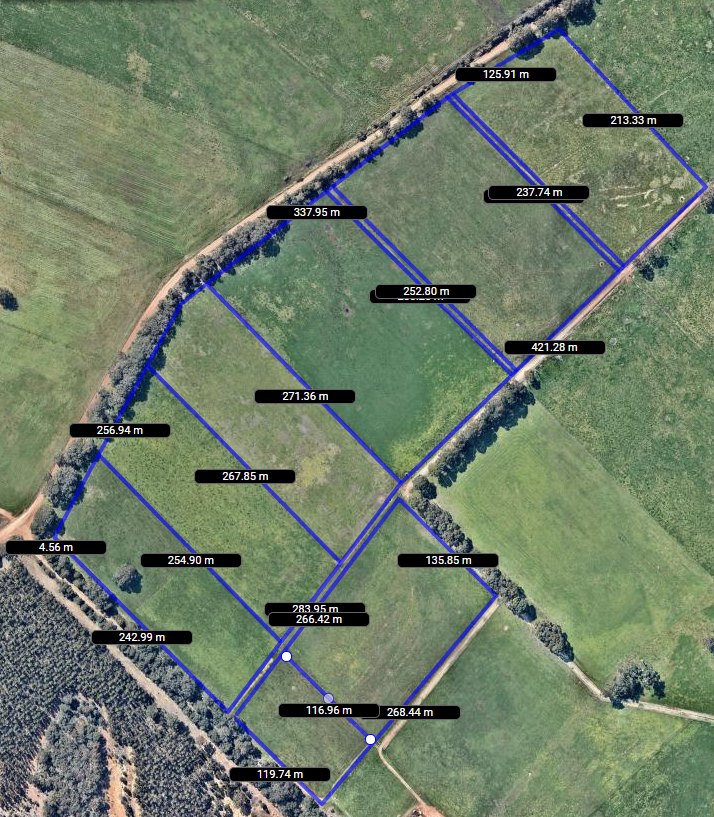 Nearmaps view of a horse fencing project